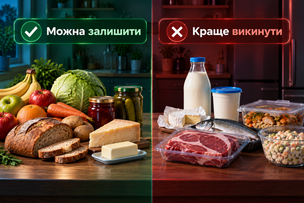 які продукти можна залишити після тривалого відключення
